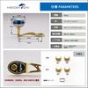 HEIGHTEN Reel Handle 45mm Handle Knob Shimano Daiwa Abu Baitcasting Reel Universal Aurora Ach Series 80/90mm (Gold) (799)