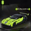 1/32 Scale Simulation Martin Vulcan Alloy Car Model, Children's Sound and Light Toys, Desktop Collection Ornaments for Boys Gifts