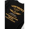 Vanson Streetwear Mesh T-Shirt, Black