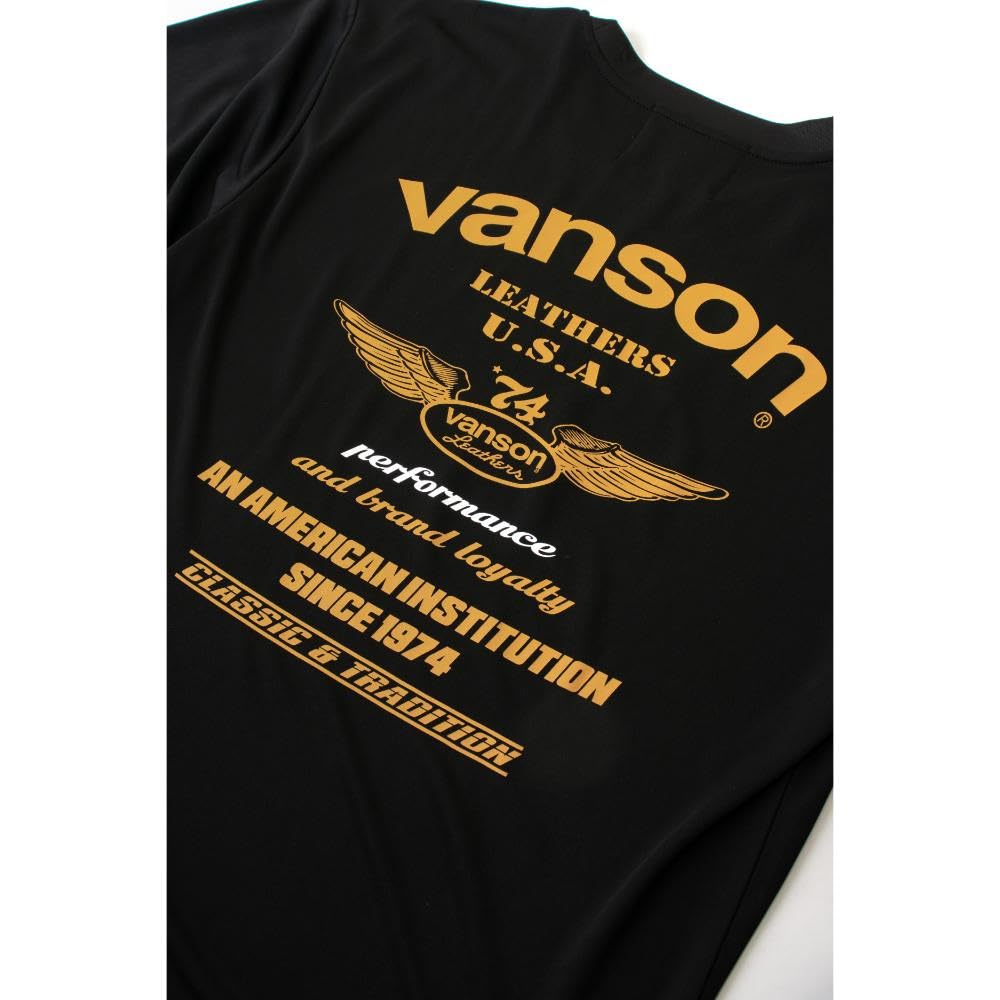 Vanson Streetwear Mesh T-Shirt, Black