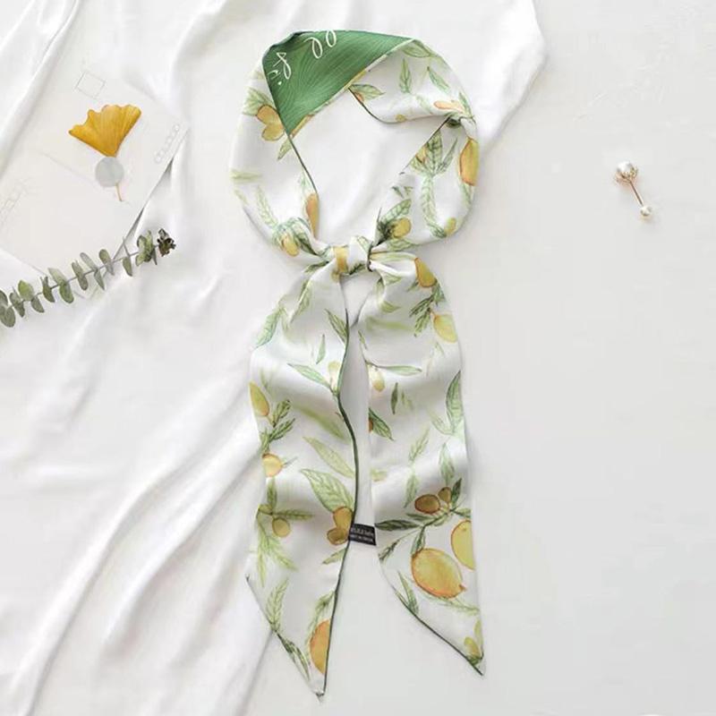 Women Casual French Style Flower Printed Hair Band Headwear