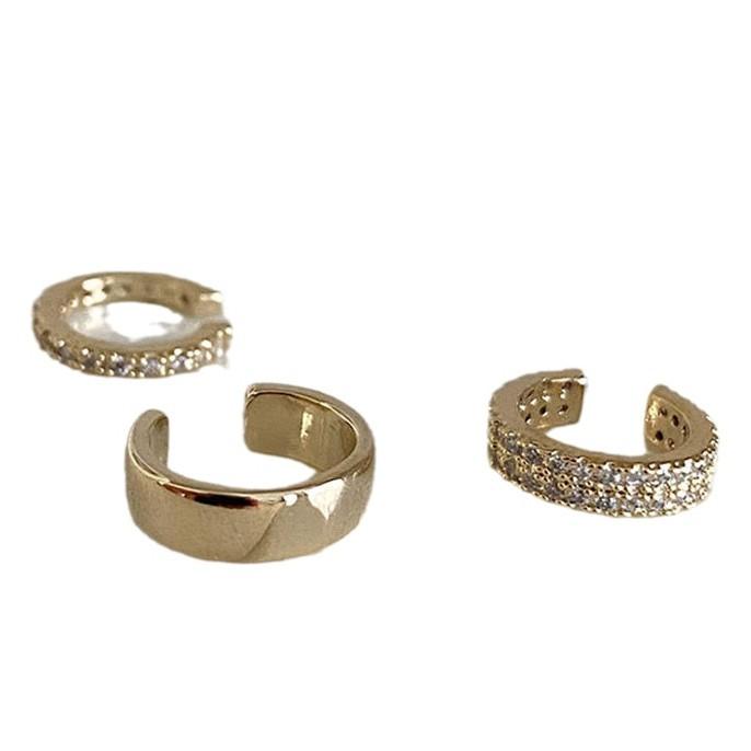 Zirconia Simple Fashion Sense Ear Clips Without Ear Holes Female French Students Ear Bone Clip Fairy Mori Super Fairy Earrings Studs Daily Wear