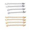 10pcs Stainless Steel Extension Extended Tail Chains Lobster Clasps Connectors DIY Jewelry Making Findings Bracelet Necklaces