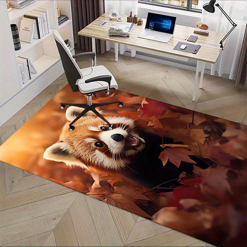 Office Carpet Red Panda Design, Sofa Rug, Chair Mat Protection