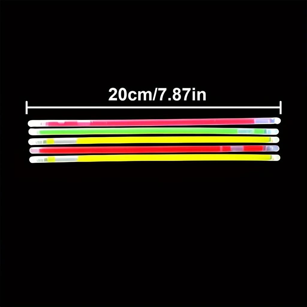 25Pcs GlowStick Bulk multicolour 8 Inch & for Glow in the dark Necklace Bracelets Glasses Party Supplies Light ZSY