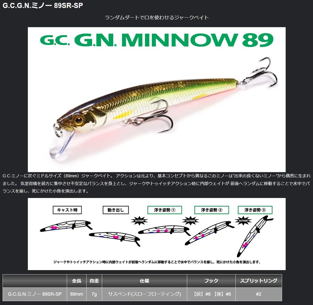 Issei Minnow Murakami Shad G.C.G.N. 89SR-SP #01