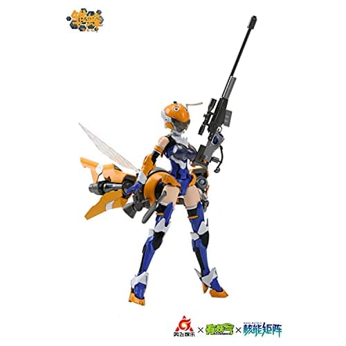 Doyusha NUKE MATRIX B.E.E. Ruri 1/12 Scale Pre-Colored Plastic Model Kit, Approximately 160mm Tall