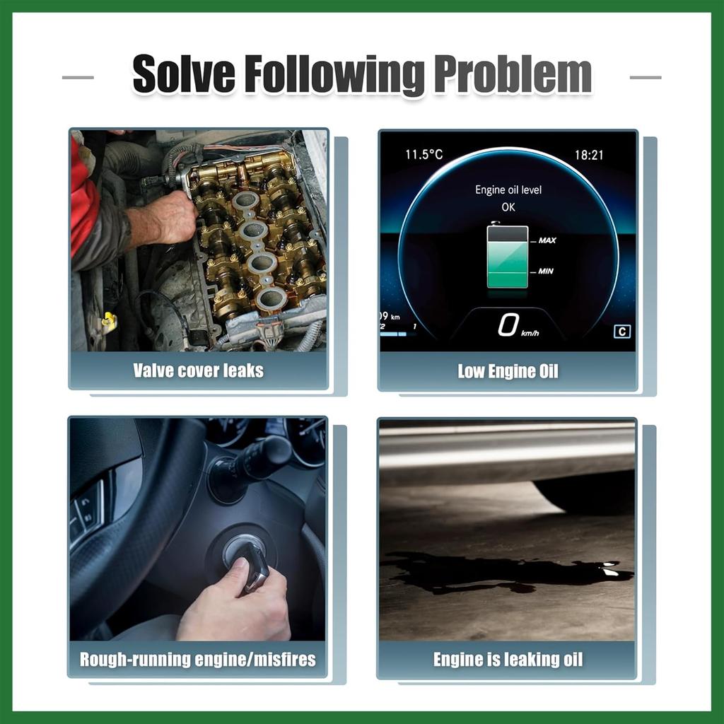 Motoforti Valve Cover Gasket NO.12341-5A2-A01 for Honda Accord 2013-2017 for Honda Cr-V 2015-2019 Long-lasting