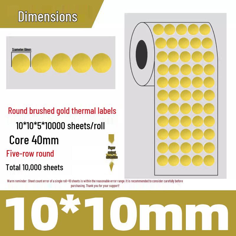 Silver Thermal Adhesive Printable Food Label