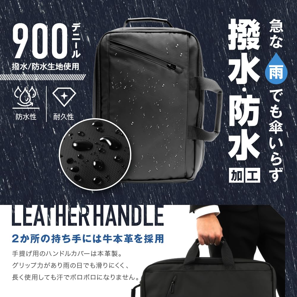 Business Business Backpack Business Bag Bag Backpack Large Capacity Water Repellent Waterproof Expandable Laptop PC Commuting Business Trip Travel