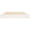 Dog Bed White 101.5 x 74 x 9 cm Solid Pine Wood