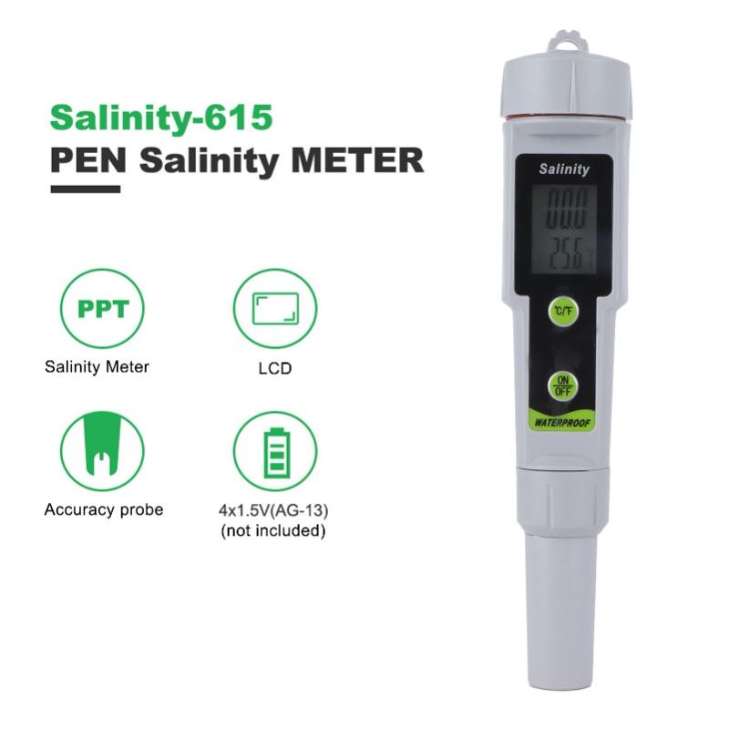 Salinity Meter Digital PenType Salinity Tester For Seawater Salt Water Swimming Pool