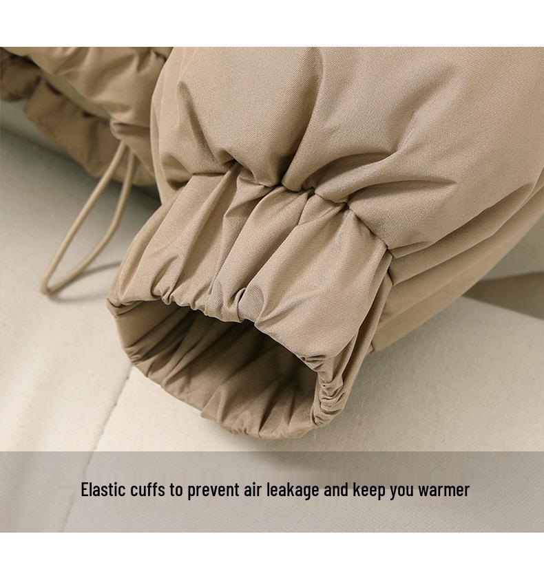 Women's Hooded Down Jacket - Short, Thickened, Trendy Korean Style for Petite Winter 2026