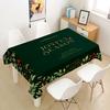 Rectangular Green Christmas Table Cloth Cover Party Tablecloth For Dining Tables Decoration Coffee Manteles Para Fiesta