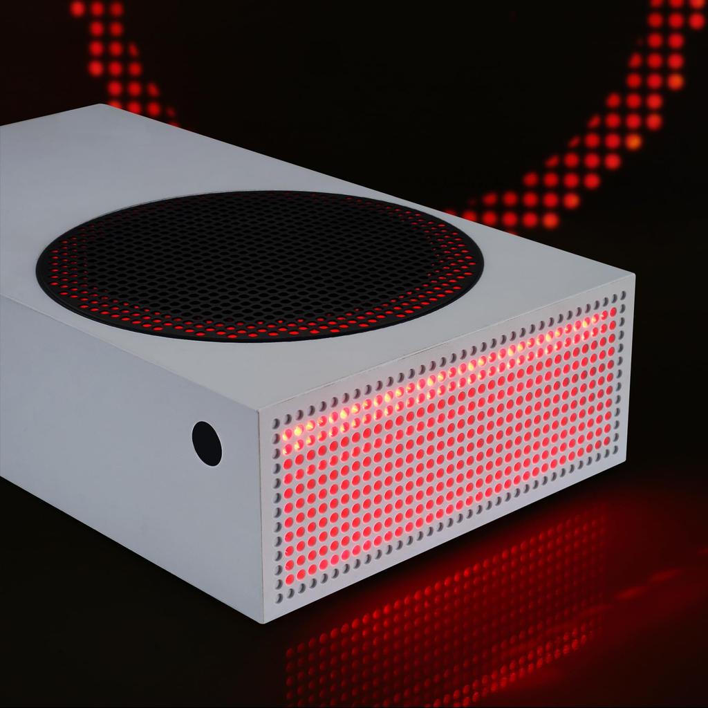 eXtremeRate RGB LED Light Strip for Xbox Series S Console Fan 39 Multicolor Changeable Flexible Tape Light Strip Kit with IR DIY Decoration Accessory