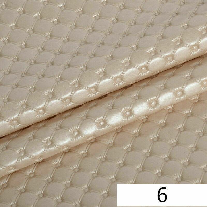 100x138cm Ražená PU kůže Umělá Syntetická Kůže Látky na Šití DIY Taška Pohovka Dekorace do Auta Domácí Čalounický Materiál