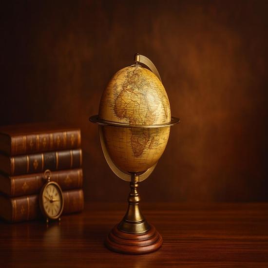 Brass Armillary Globe 30.48 cm Nautical Desk Decor Maritime Gift Home Office Decor Table Top