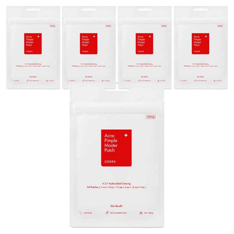 COSRX Acne Pimple Master Patch 24p Set, 24 patches, 5 pcs