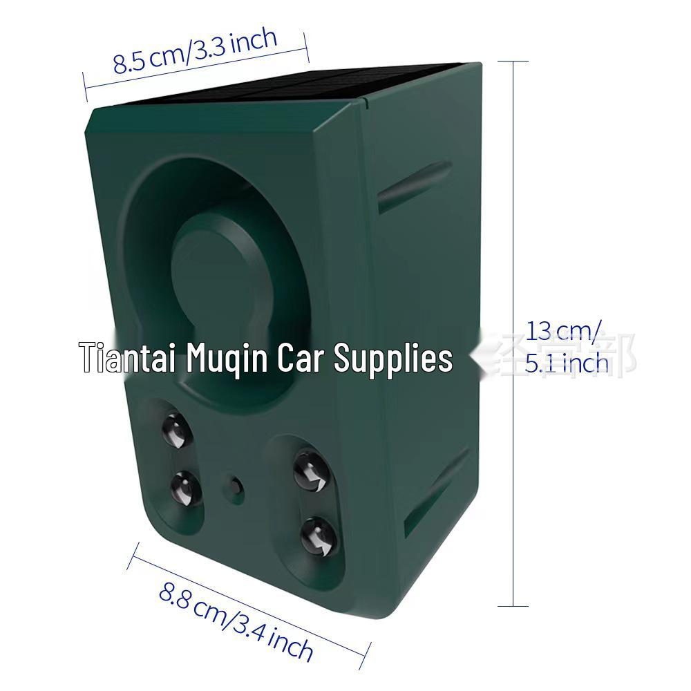 Solar Animal Repellent: High-Volume Sound and Flashing Light To Deter Wild Boars and Dogs At Night