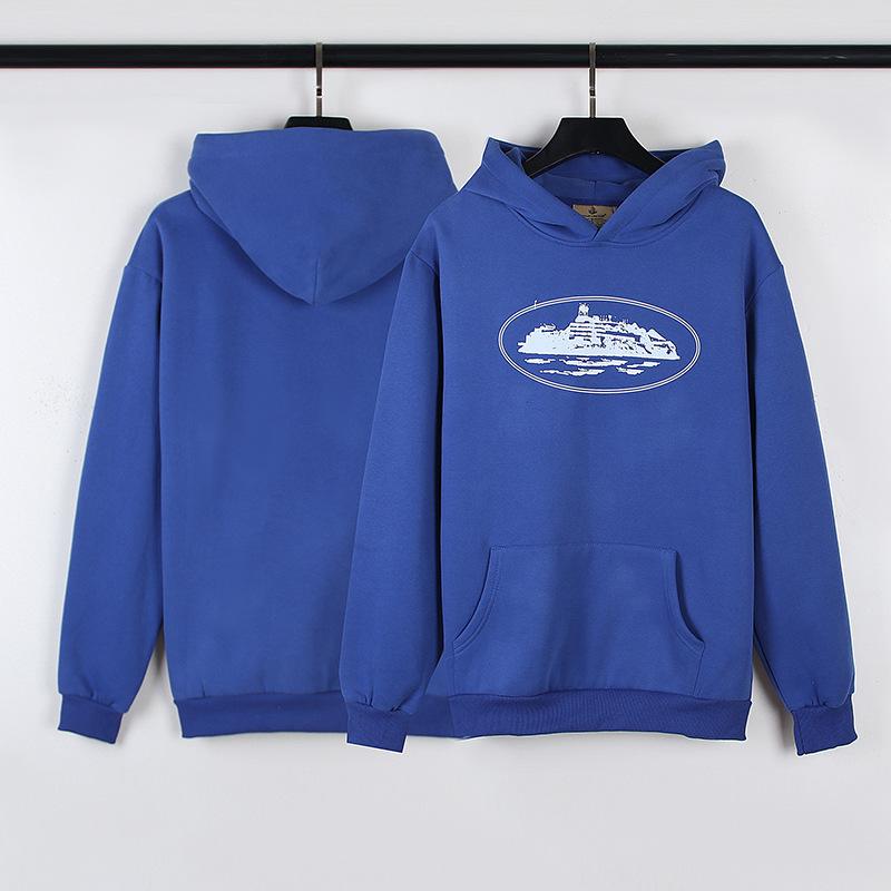 Corteiz Alcatraz Unisex Volný Streetwear Set s mikinou a tepláky