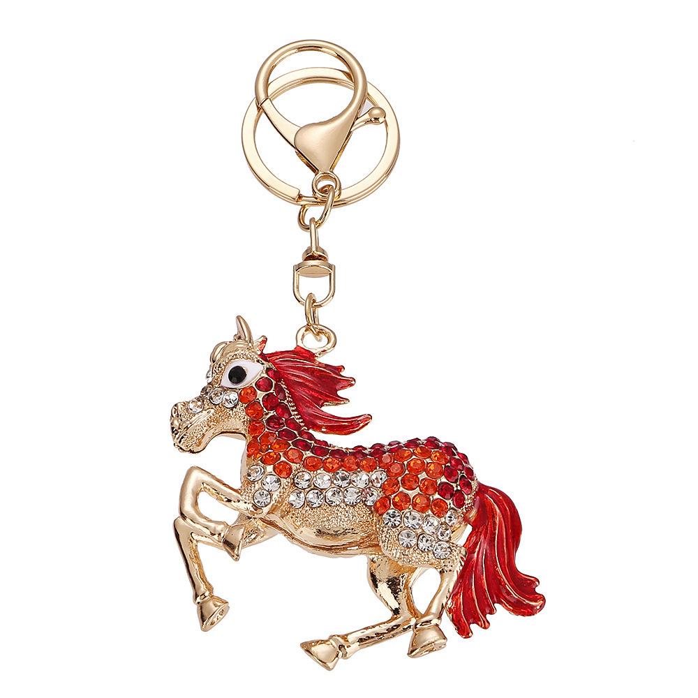 Year of the Horse Keychain, zodiac year, horse, galloping horse, key pendant, good luck talisman, peace, successful arrival on horseback