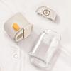 180ml Skleněná solnička Kořenky Solnička na sůl, cukr, pepř Krabička Znovu použitelná Uzavíratelná Odměrka Nádoba na koření BBQ Kuchyňské doplňky