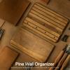 Multifunctional Wood Wall Key Rack Shelf For Organizing Keys Mail And Accessories Home Entryway