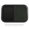 RV Sliding Window 700 X 500 Mm Black Aluminum Alloy Trailer UV Resistant Glass With Movable Insect Resistant Net