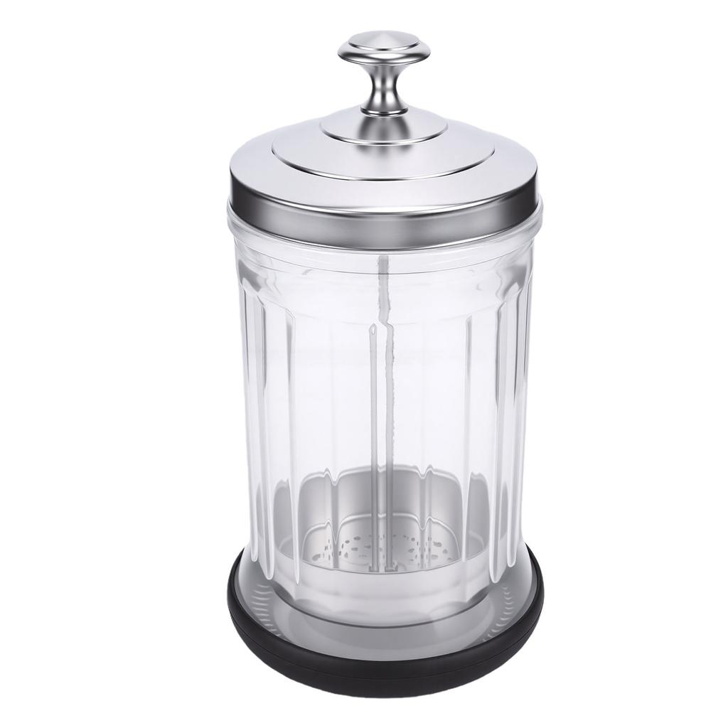 Barber Jar High Borosilicate Glass High Capacity Barbershop Soaking Jar with Lift Basket for Manicure Tools