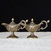 Aladdin Lamp Incense Burner, Carved Craft, Classic Wishing Lamp, Desktop Sandalwood Censer, Home Decor & Holiday Gift