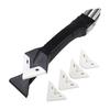 5-in-1 Metal Head Caulk Tool Kit Silicone Spatula Caulk Remover Grout Removal Sealant Finishing Tool Corner Scraper
