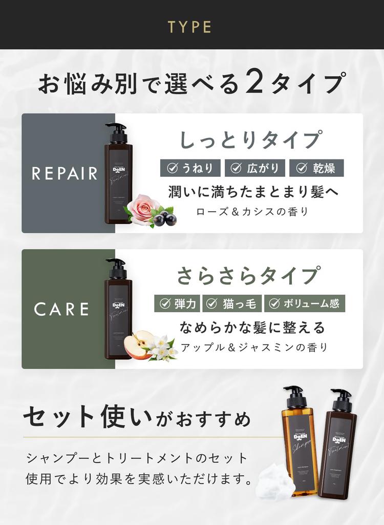 DoEN Men's Repair Treatment, Collagen, Additive-Free, Salon Original, 295ml