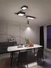 Modern LED Ceiling Chandelier Lights Nordic Minimalist Black Ceiling Lamp For Living Room Bedroom Hallway Indoor Simple Lighting