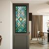 Stained Glass Window Privacy Films Decorative Static Clings Removable Sun Blocking Covering Colorful Window