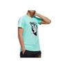 Adidas NEO Panda Playing Ping Pong Print Slim Fit T-Shirt Men Tops Teal GK1553