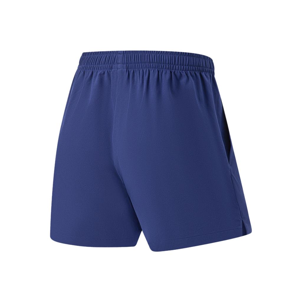Li Ning Table Tennis Series Quick-Dry Comfortable Elastic Mid-Waist Casual Shorts Unisex Shorts Blue AAPU045-3