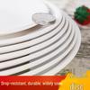 White Melamine Round Dinner Plate