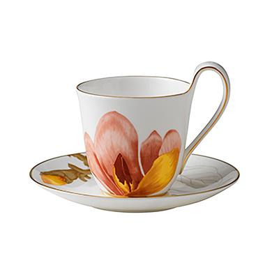 Imported Royal Copenhagen Flora High Handle Cup Saucer 270ml Magnolia 1017548 [Regular Product] & Approx.