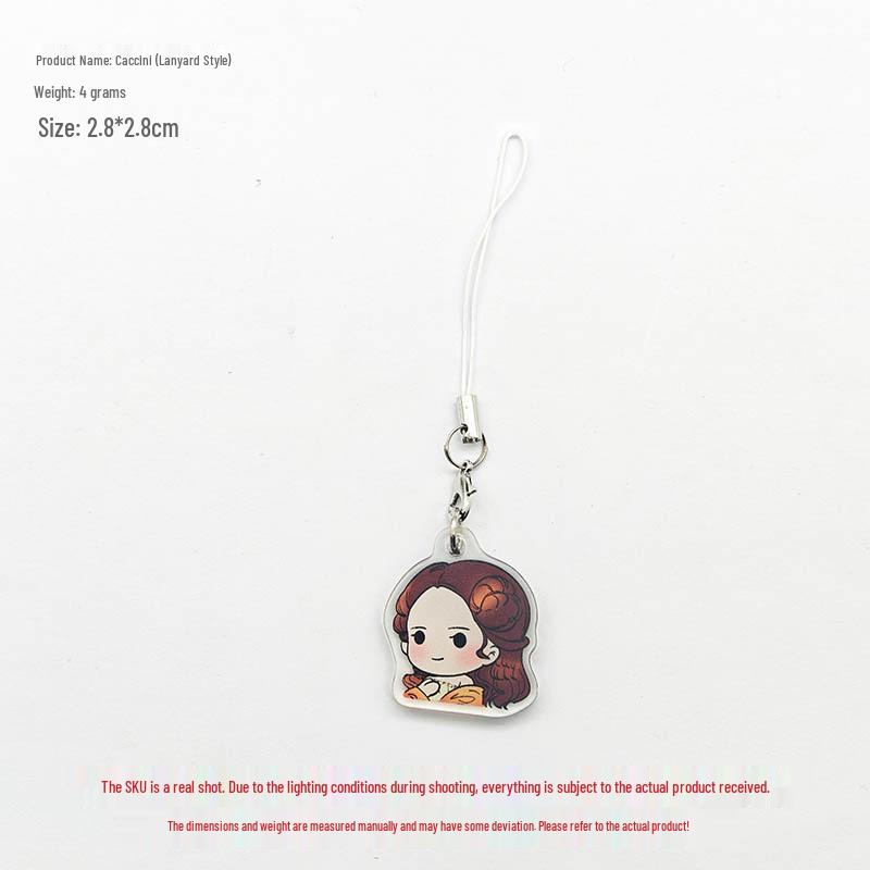 Acrylic Mini Musician Keychain: Musical Instrument Bag Charm Pendant
