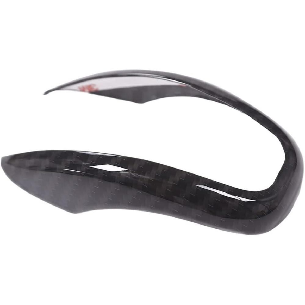 Car Gear Shift Knob Trim Cover Sticker for Alfa Romeo Giulia Stelvio 2017 2018 2019 Carbon Fiber Pattern Car Decoration Accessories