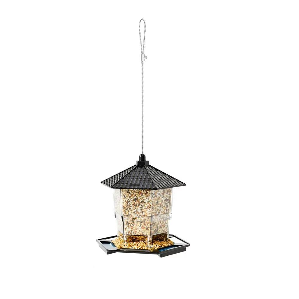 Transparent Hanging Bird Feeder Squirrel Proof Bird Food Container Bird Feeding Station  Backyard