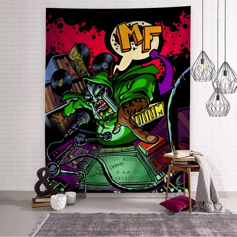 MF DOOM Arazzo da Parete Fai-da-te Appeso Tarocchi Tappeti da Parete Hippie Arredamento per Stanza e Casa