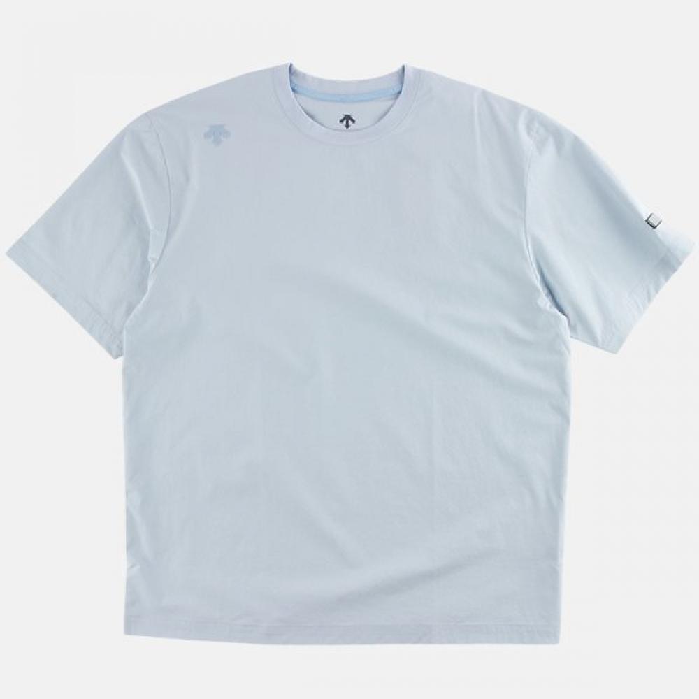 

DescenT Dualless Wafen Woven ShorT Sleeve T shirT Sky Blue sp221dTs44 sky blue/95