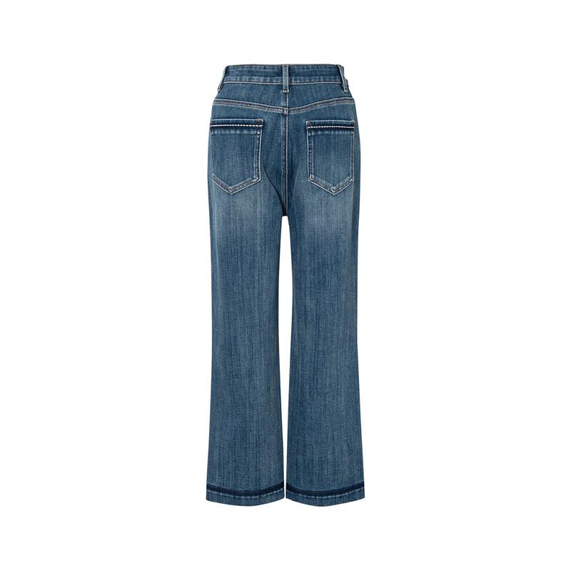 Eifini Women's Retro Slimming Straight-Leg Jeans