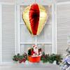 Christmas Santa Hot Air Balloon Christmas Tree Santa Decoration Ceiling Pendant for Home Xmas Holiday New Year Party Decor 1Pc