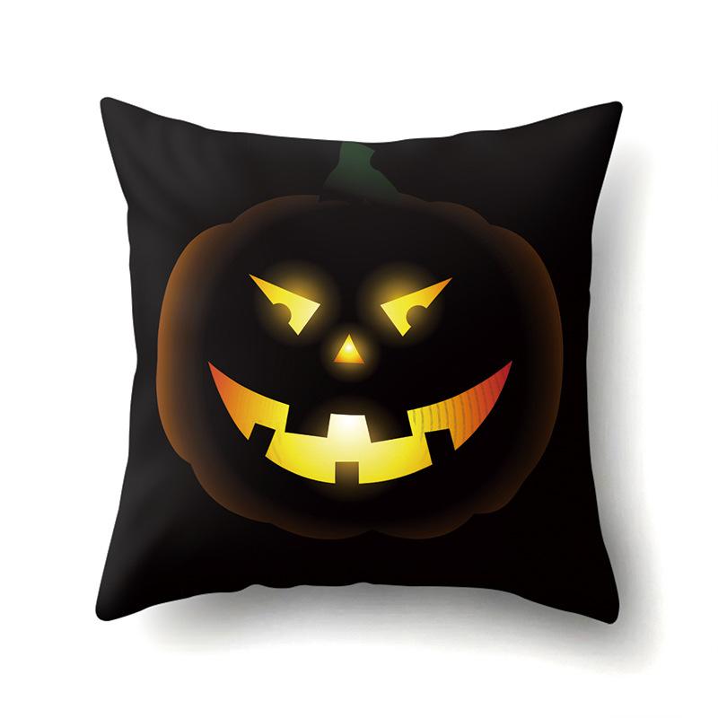 Halloween Pillowcase Car Waist Pillow Pumpkin Sofa Cushion Cover Office Home Living Room Pillowcase