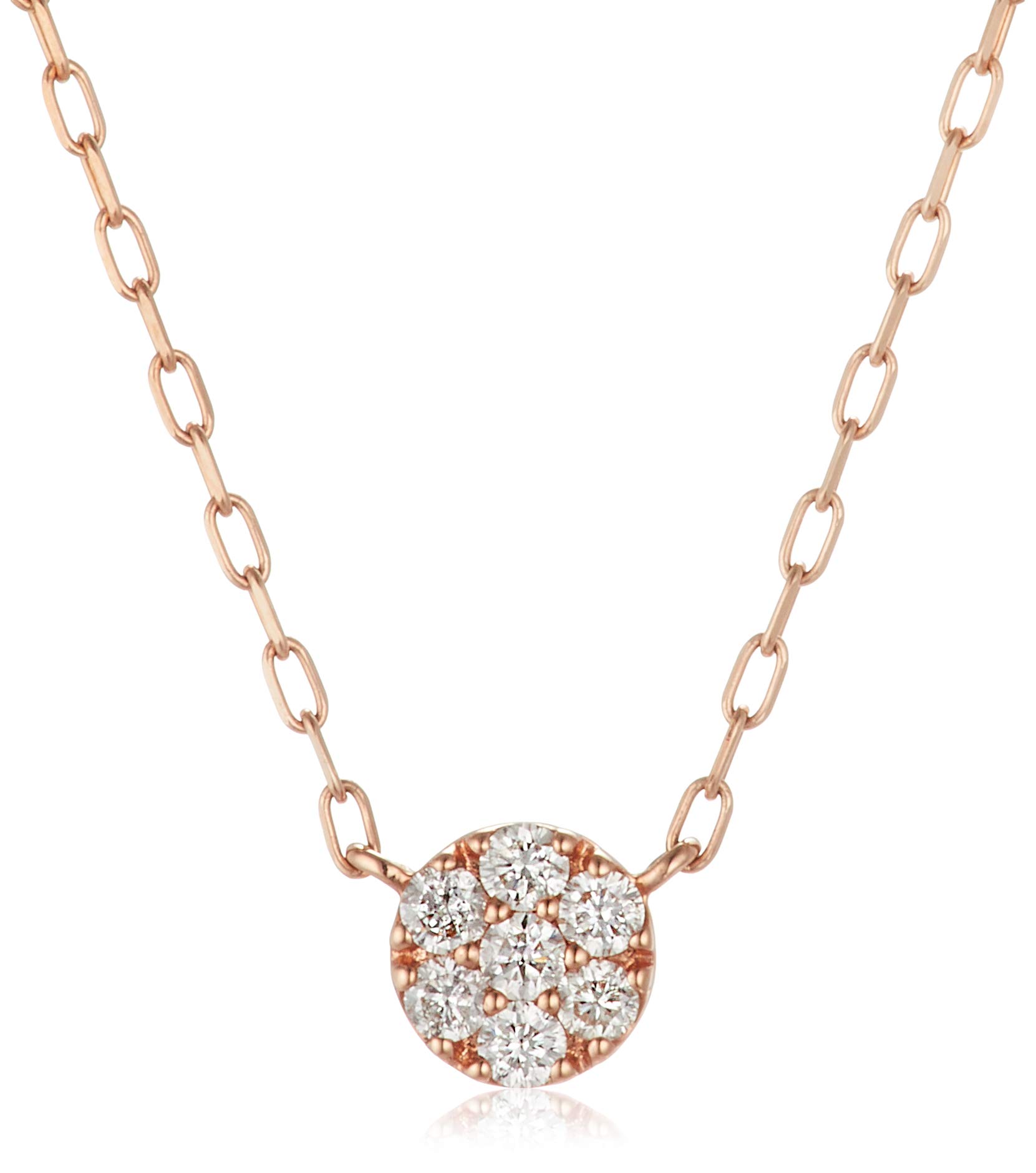 

K10 Pink Gold Necklace [Yondo Sea] 4℃ 11173-612-3118-00-00 Women s