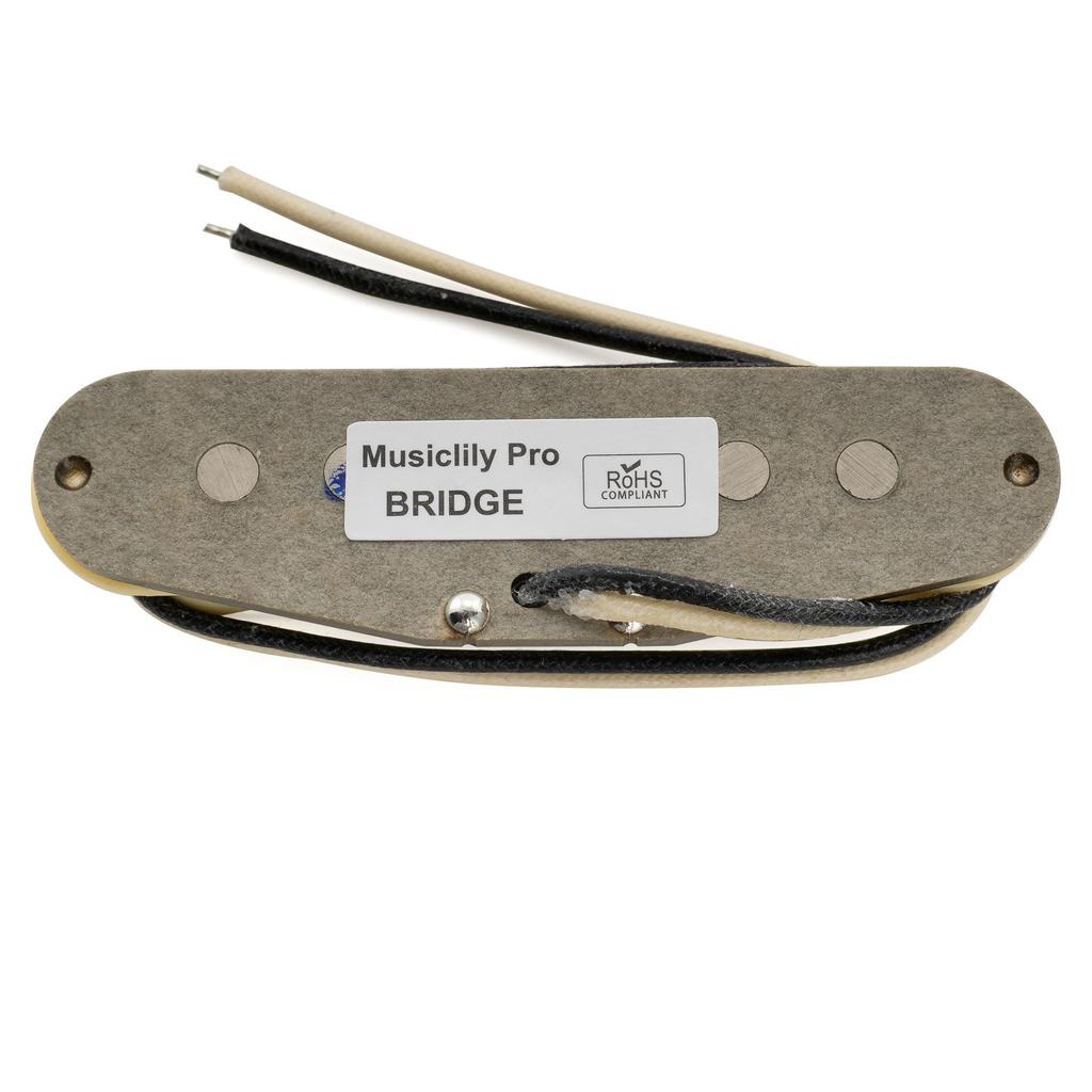 Musiclily Pro Staggered Alnico 5 Snímač pre kobylku pre Strat Elektrickú Krémový ST-TX Jedno cievkový Gitarový,
