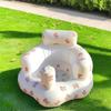 Inflatable Baby Sofa Infants - Soft PVC Lounge Chair With Auto Inflate Bear/Giraffe/Tulip Designs 52x45x35cm