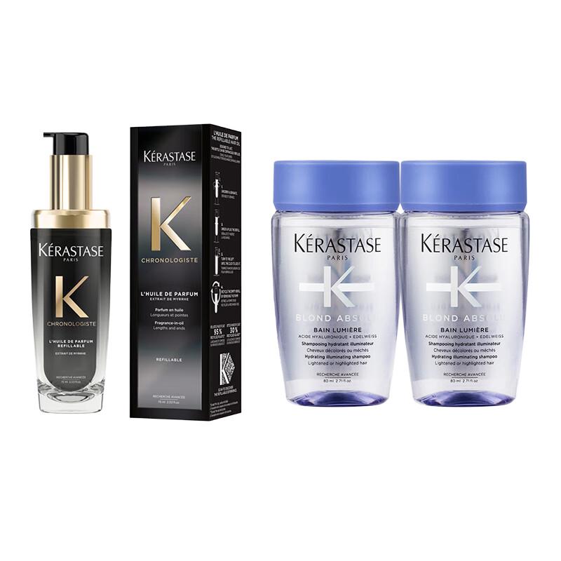 

Kérastase Luminous Color Shampoo & Chronologiste Hair Oil Set